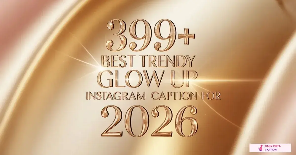 Glow Up Instagram Caption