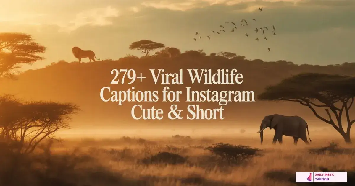 Wildlife Captions For Instagram