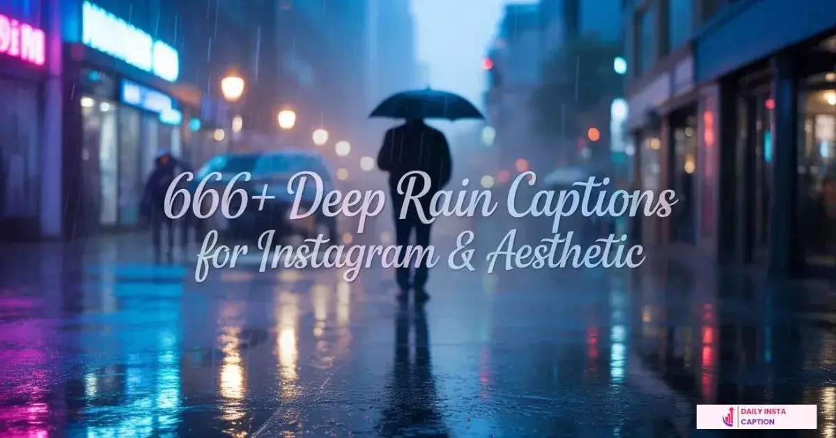 Rain Captions For Instagram