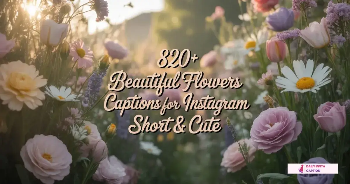 Flowers Captions For Instagram