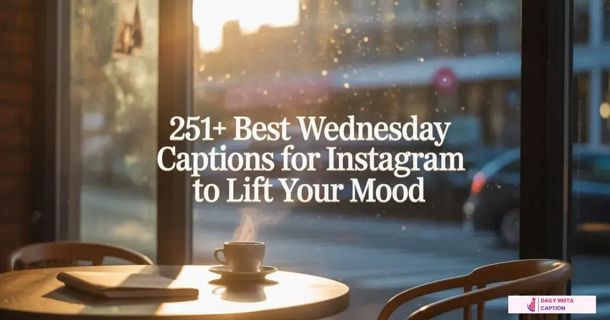 Wednesday Captions for Instagram