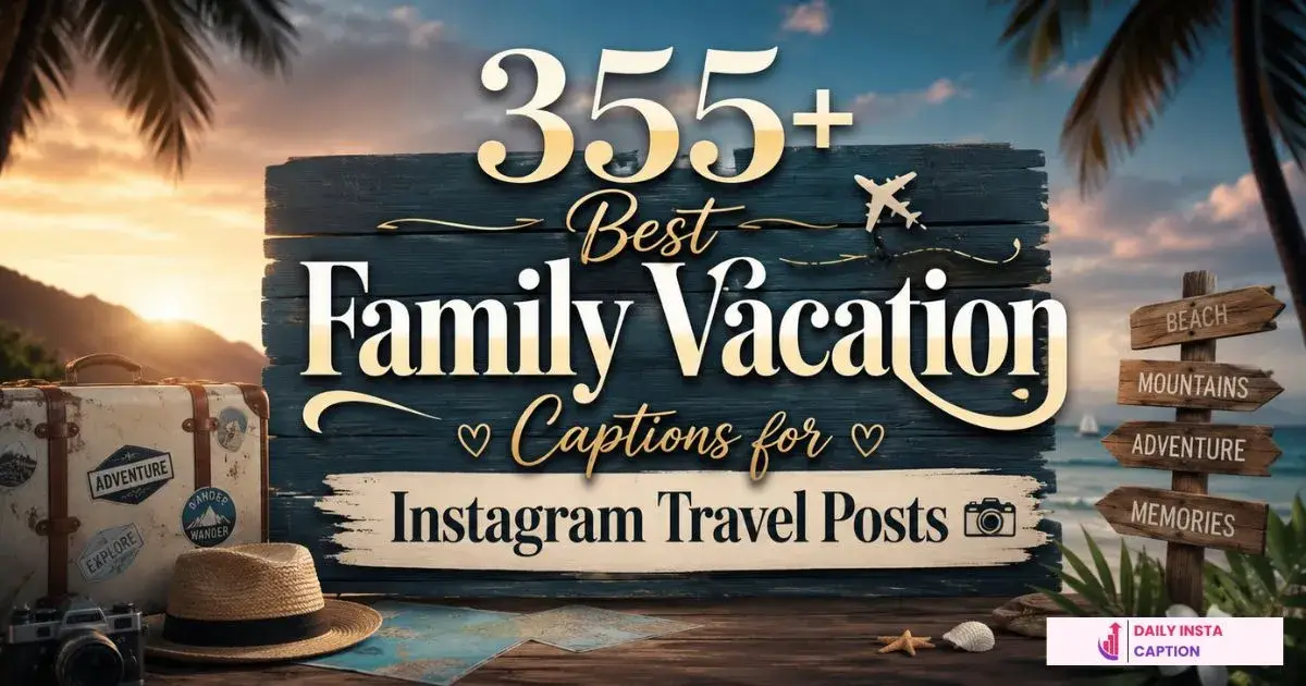 Family Vacation Captions for Instagram